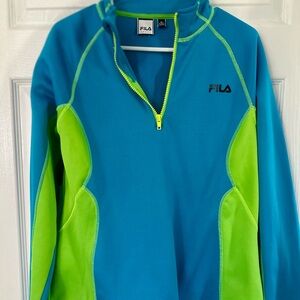 Women’s Fila Half Zip 2-Tone Athletic Jacket Sz XL